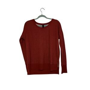 90 Degrees By Reflex Red Fleece Lined Sweatshirt Size Medium